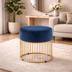 sleek-navy-steel-stool-with-luxurious-gold-frame