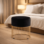 sleek-rich-black-steel-stool-with-luxurious-gold-frame