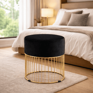 sleek-rich-black-steel-stool-with-luxurious-gold-frame
