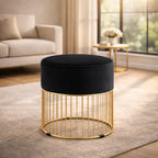 sleek-rich-black-steel-stool-with-luxurious-gold-frame