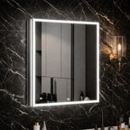 Smart Touch Bathroom Mirror Cabinet with Backlit LED