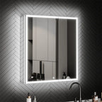 Smart Touch Bathroom Mirror Cabinet with Backlit LED