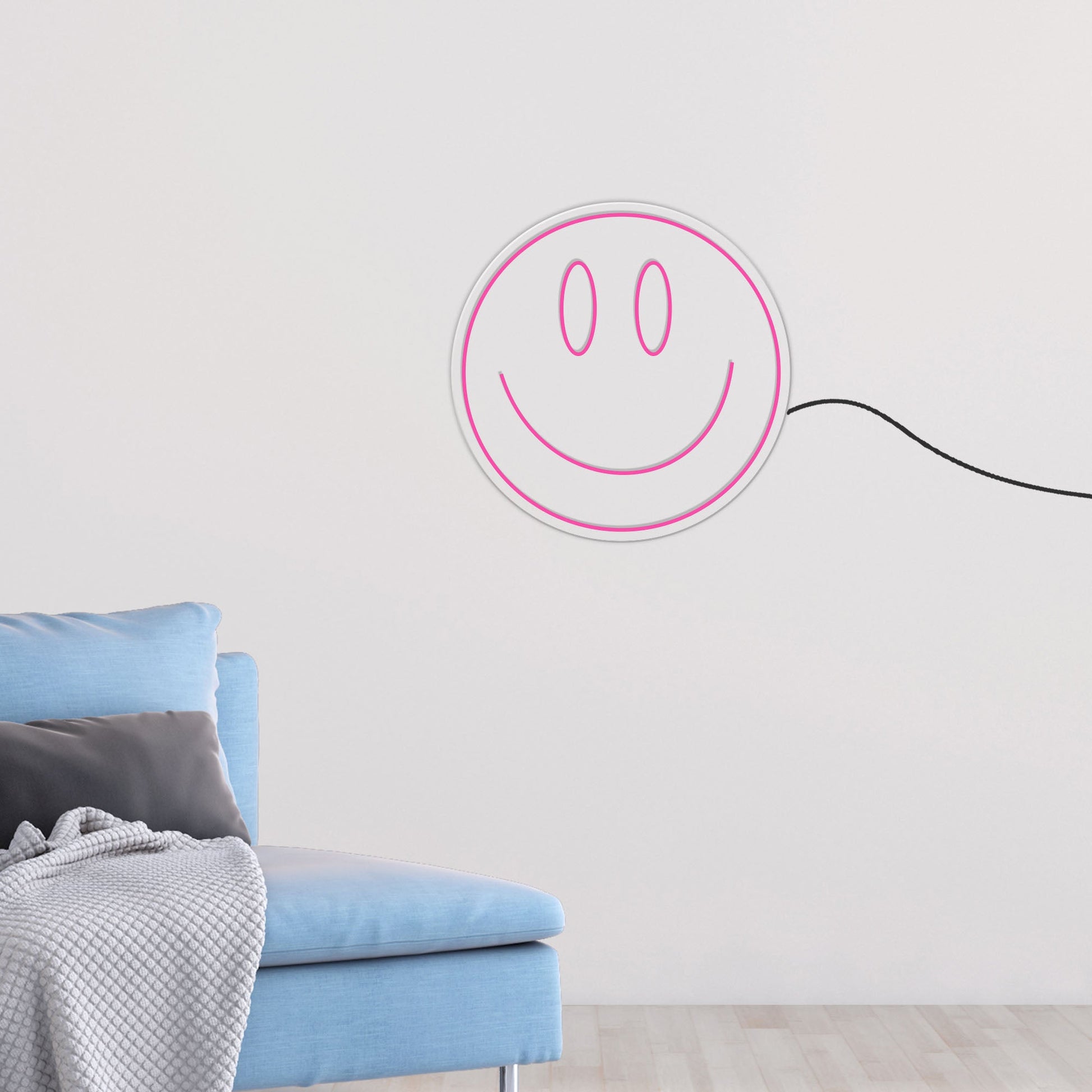 Smiley Face Emoji Neon Sign LED Light