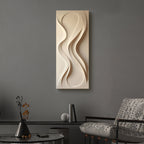 Soft Ripple Textured Fluid Form 3D Wall Art Home Decor