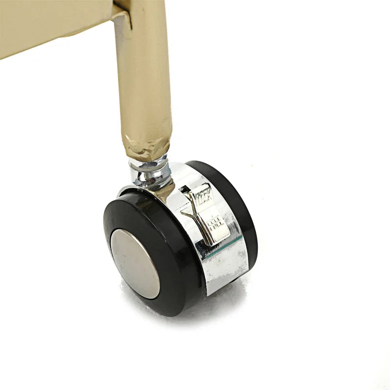 Sophisticated Cross Bar Drinks Trolley in Golden Finish