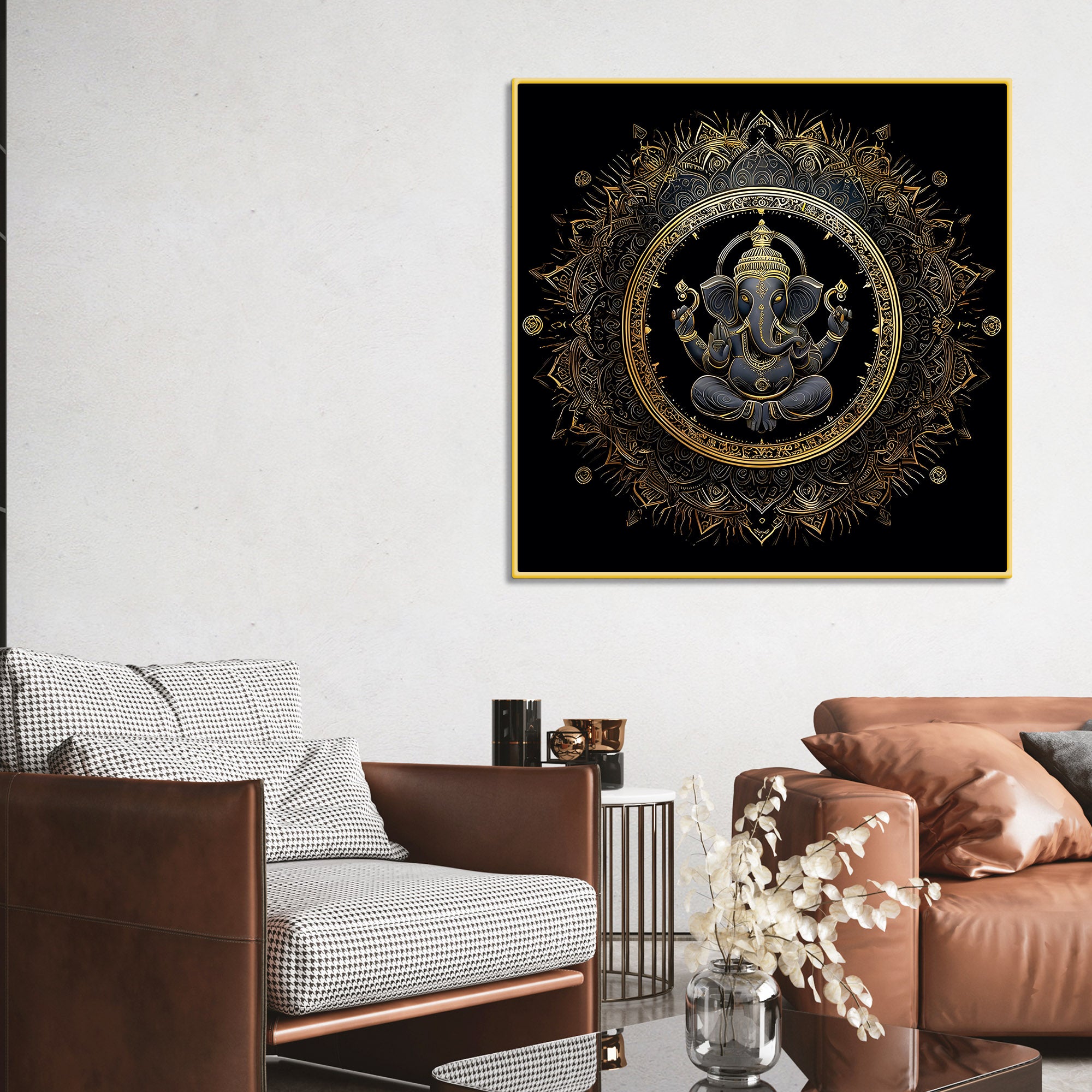 Spiritual Bappa Ji Home Decor Painting for Living Space