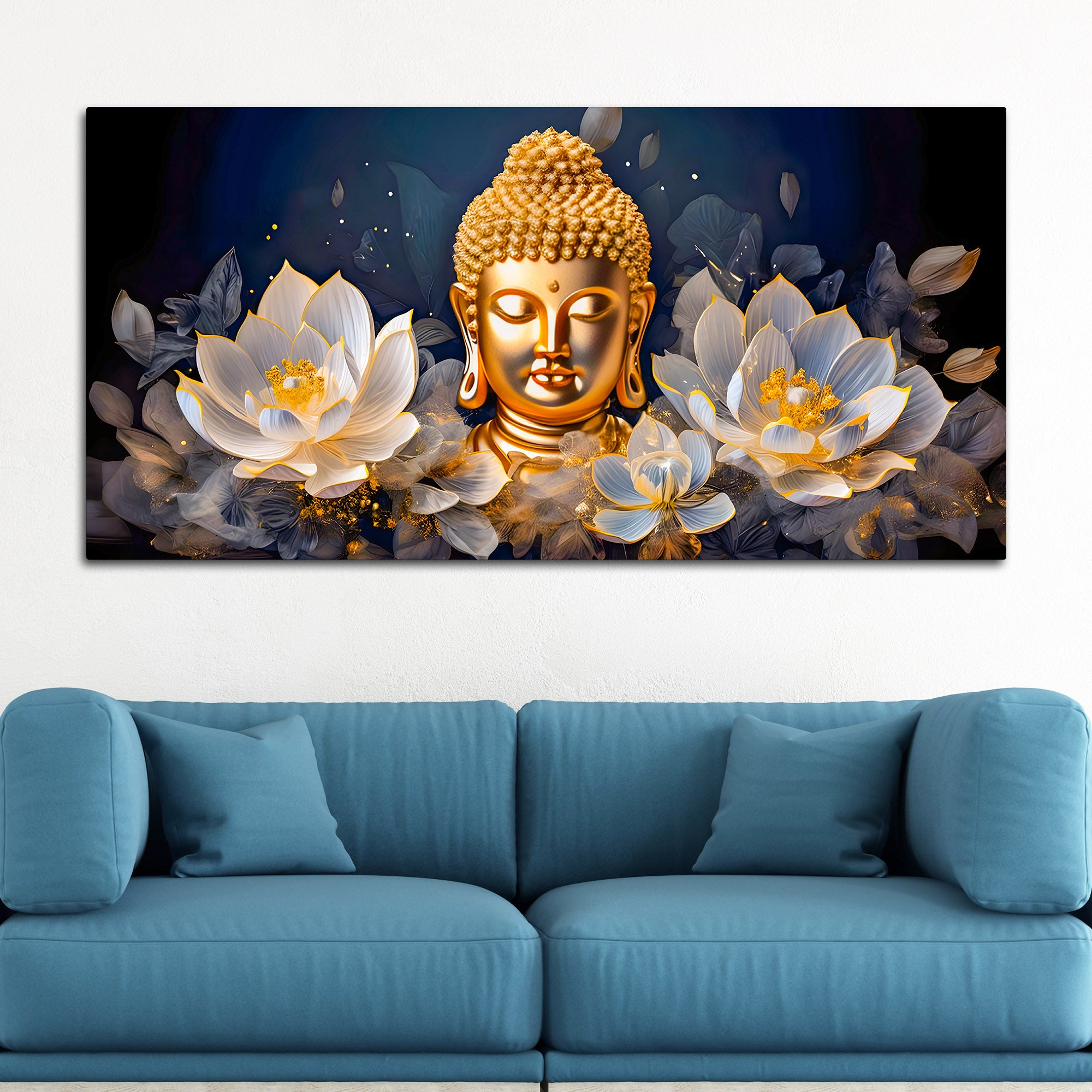 Spiritual Buddha Canvas Wall Art for Bedroom & Living Room