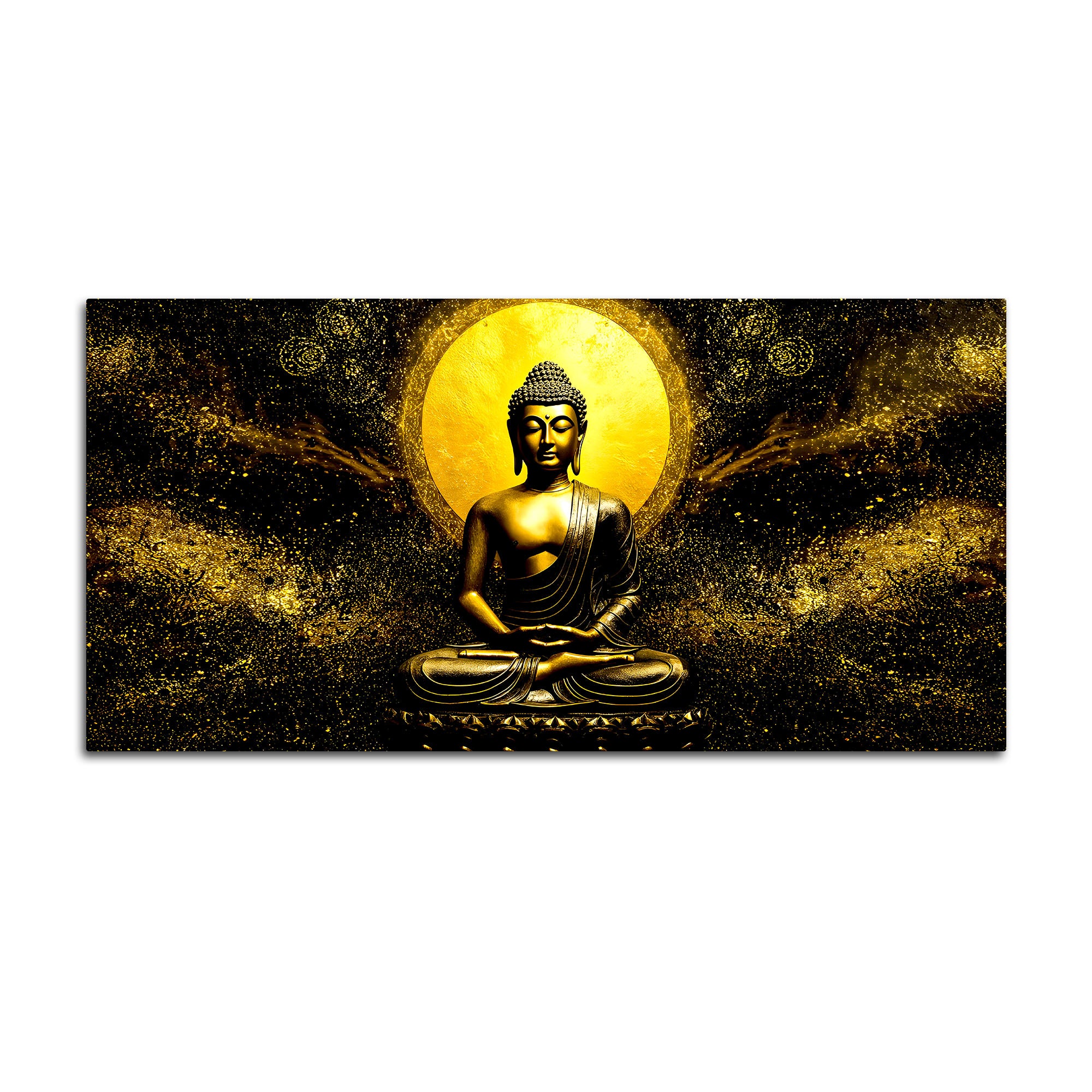 Spiritual Buddha Canvas Wall Painting for Bedroom & Living Room