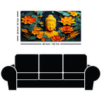 Spiritual Buddha Canvas Wall Painting for Serene Living Spaces