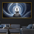Spiritual Buddha Meditation Crystal Glass Painting