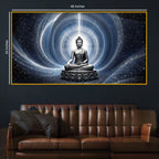Spiritual Buddha Meditation Crystal Glass Painting