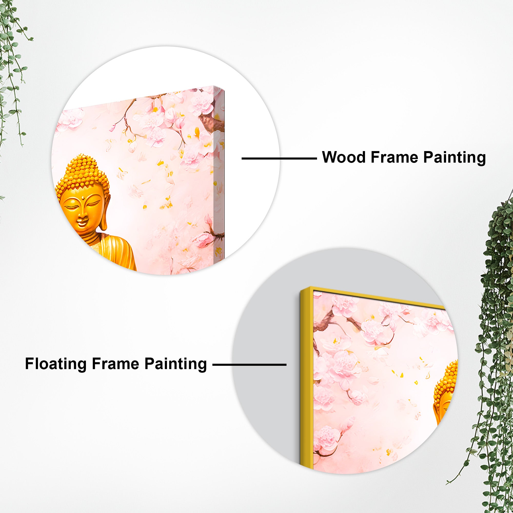 Spiritual Buddha Wall Painting for Calm Home Interiors