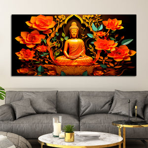 Spiritual Buddha Wall Painting for Modern Home Interiors