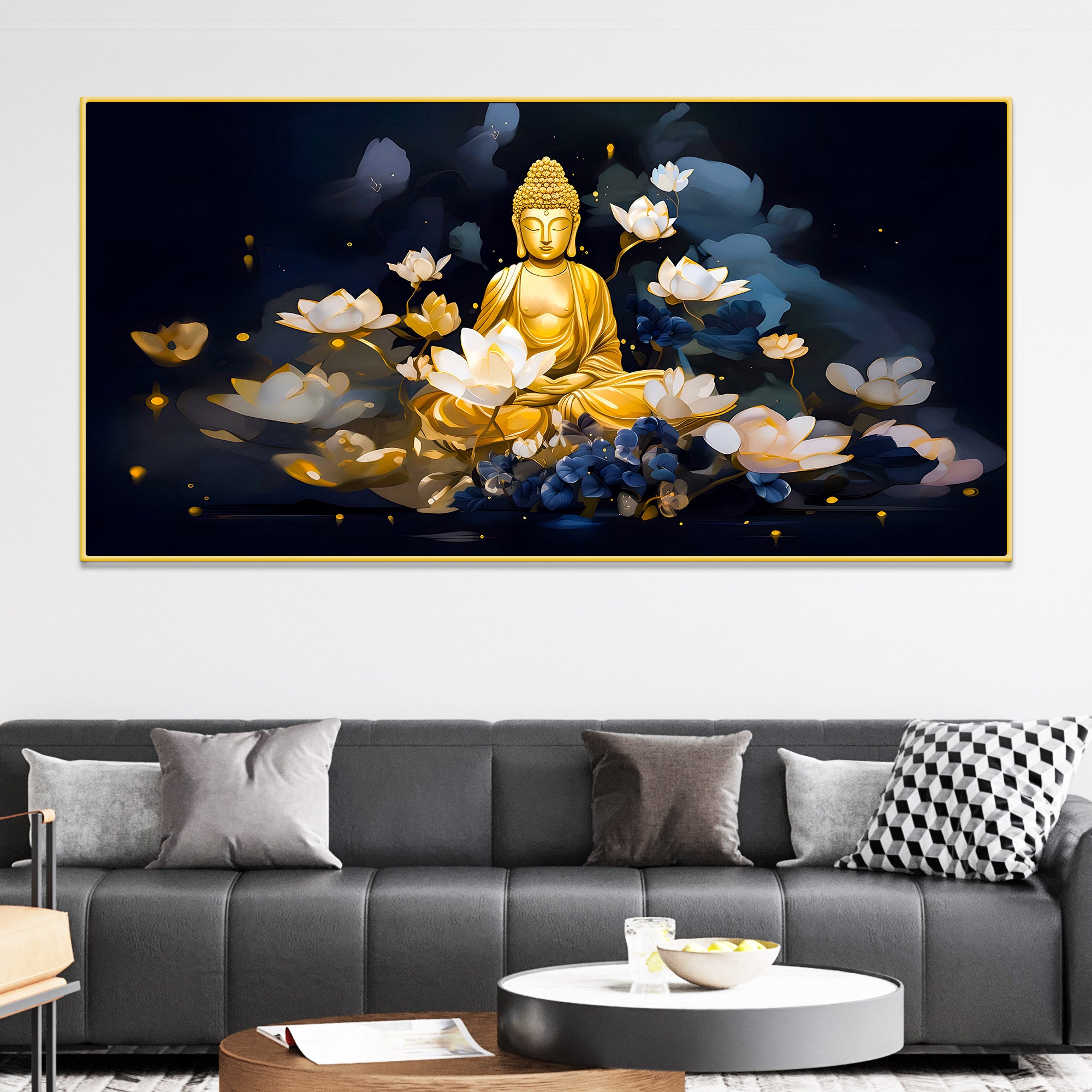 Spiritual Buddha Wall Painting for Premium Interior Design
