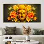 Spiritual Buddha Wall Painting on Canvas for Home & Office