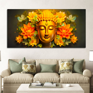 Spiritual Buddha Wall Painting on Canvas for Home & Office
