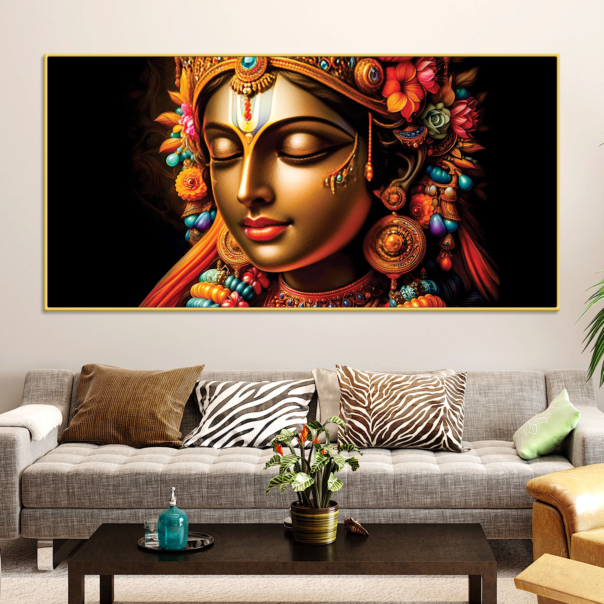 Spiritual Canvas Painting for Peaceful Home Décor
