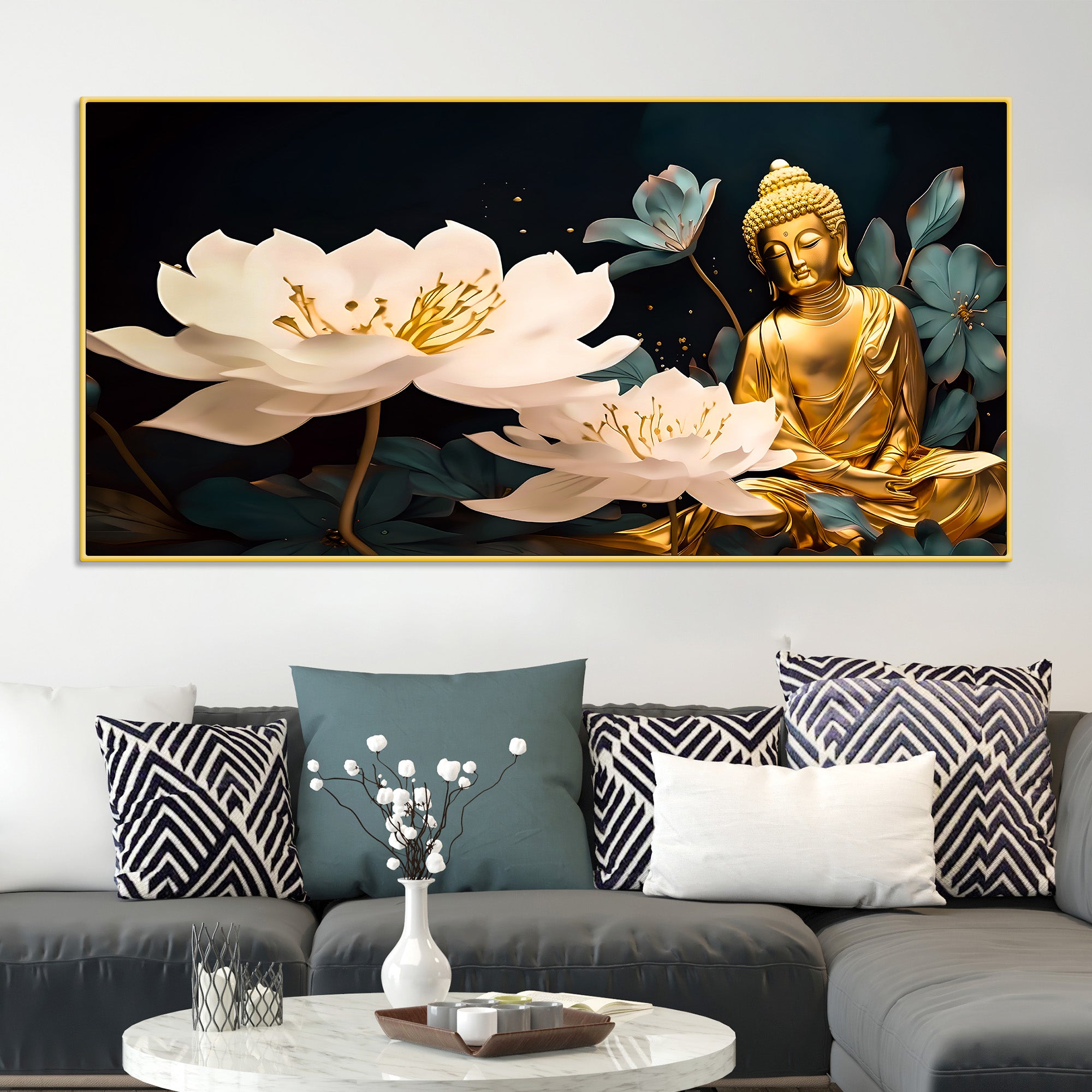 spiritual-decorative-buddha-wall-painting-for-home-office