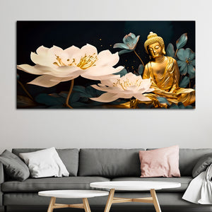 Spiritual Decorative Buddha Wall Painting for Home & Office