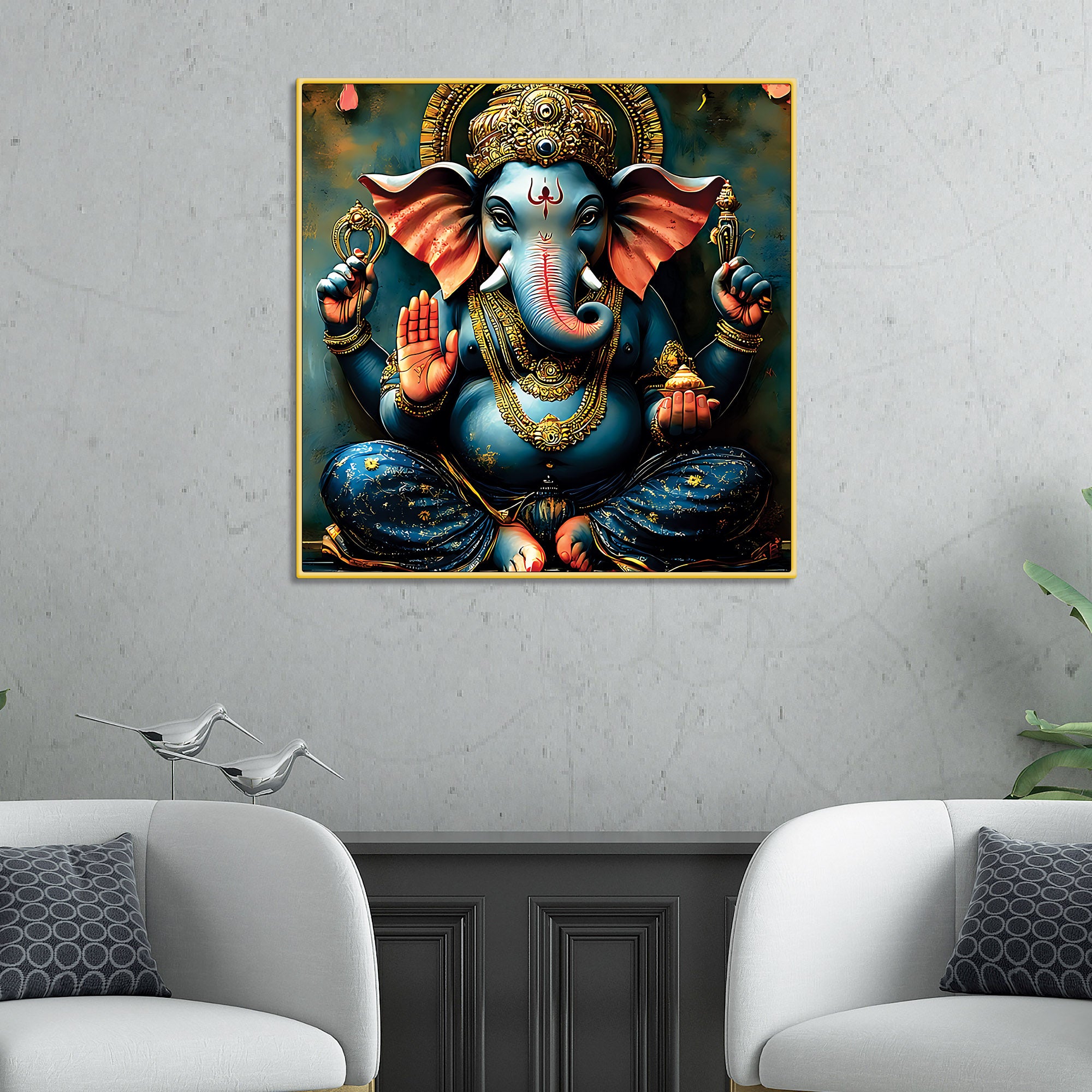 spiritual-ganesh-ji-painting-for-temple-home