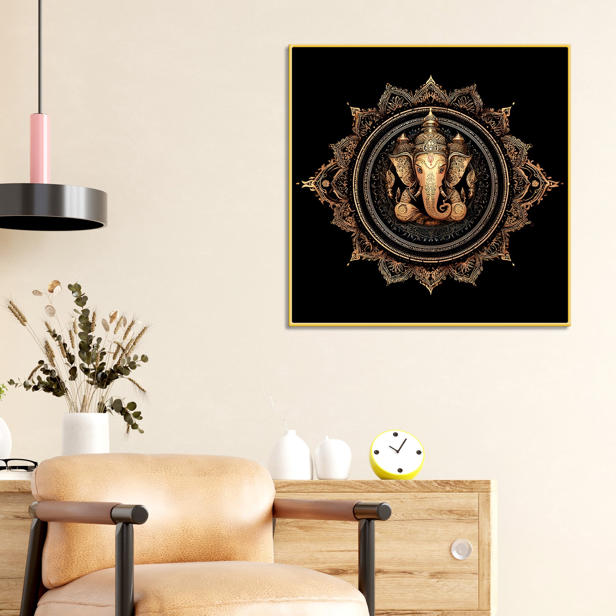 Spiritual Ganesha Home & Temple Decoration Painting