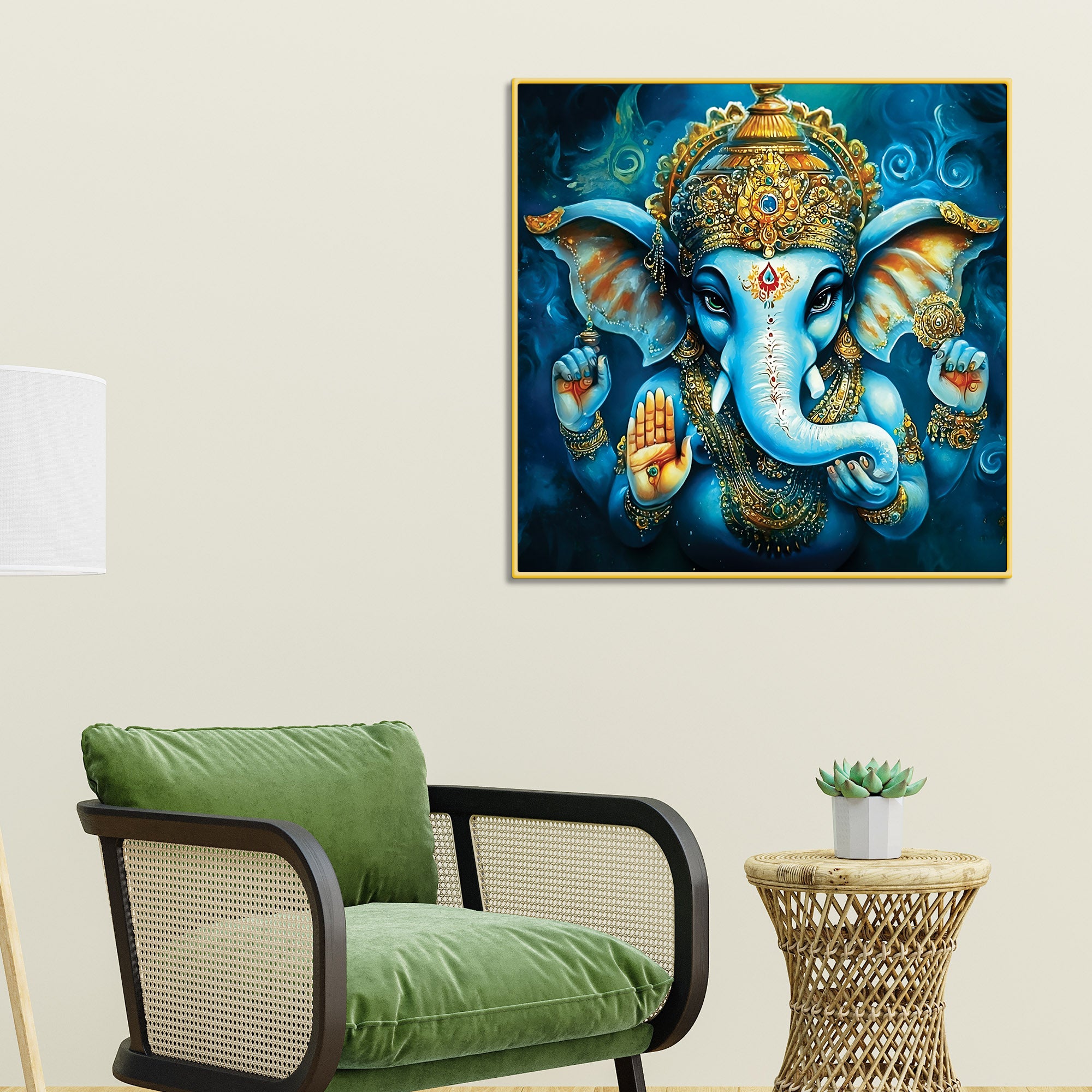 Spiritual Ganesha Wall Décor Painting