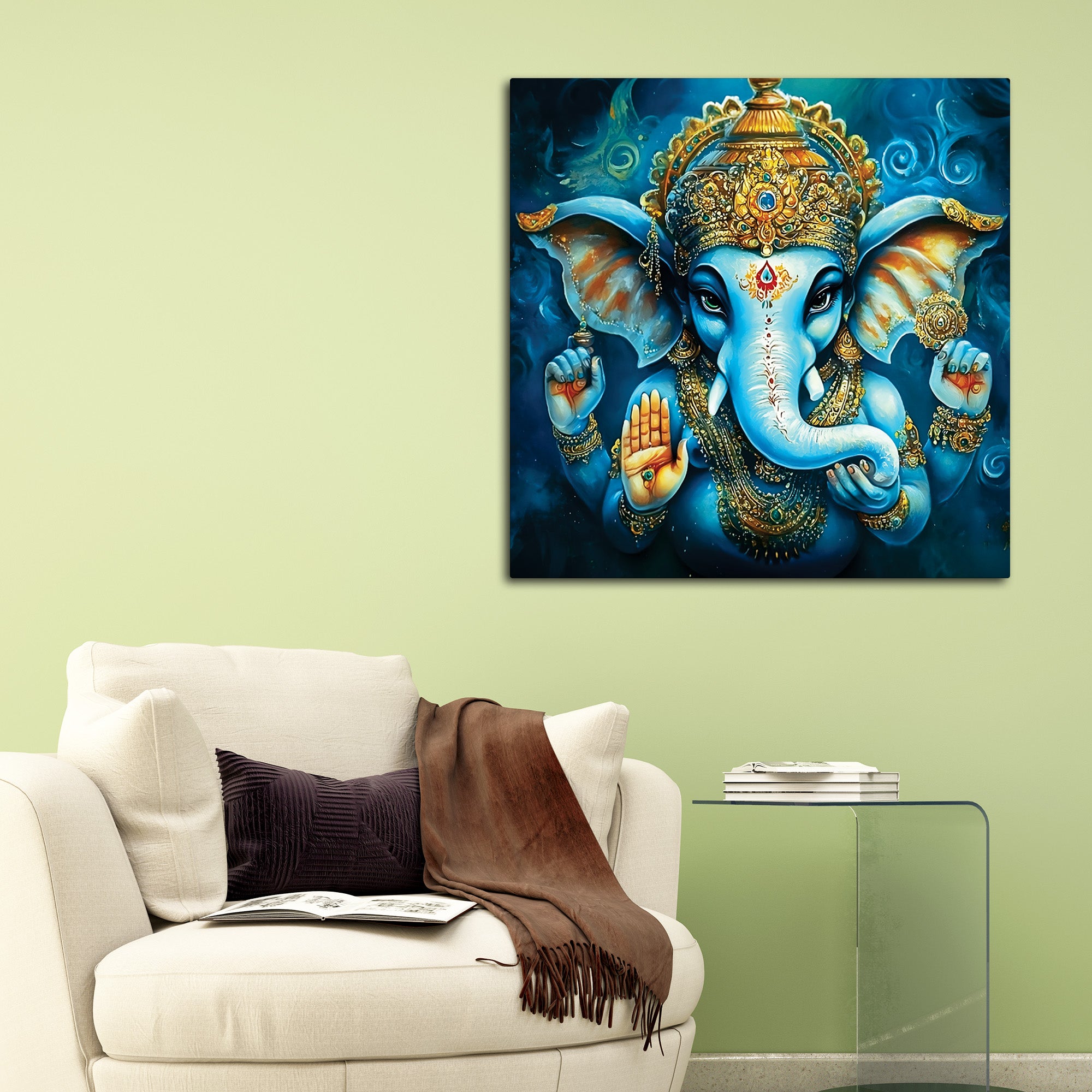 Spiritual Ganesha Wall Décor Painting