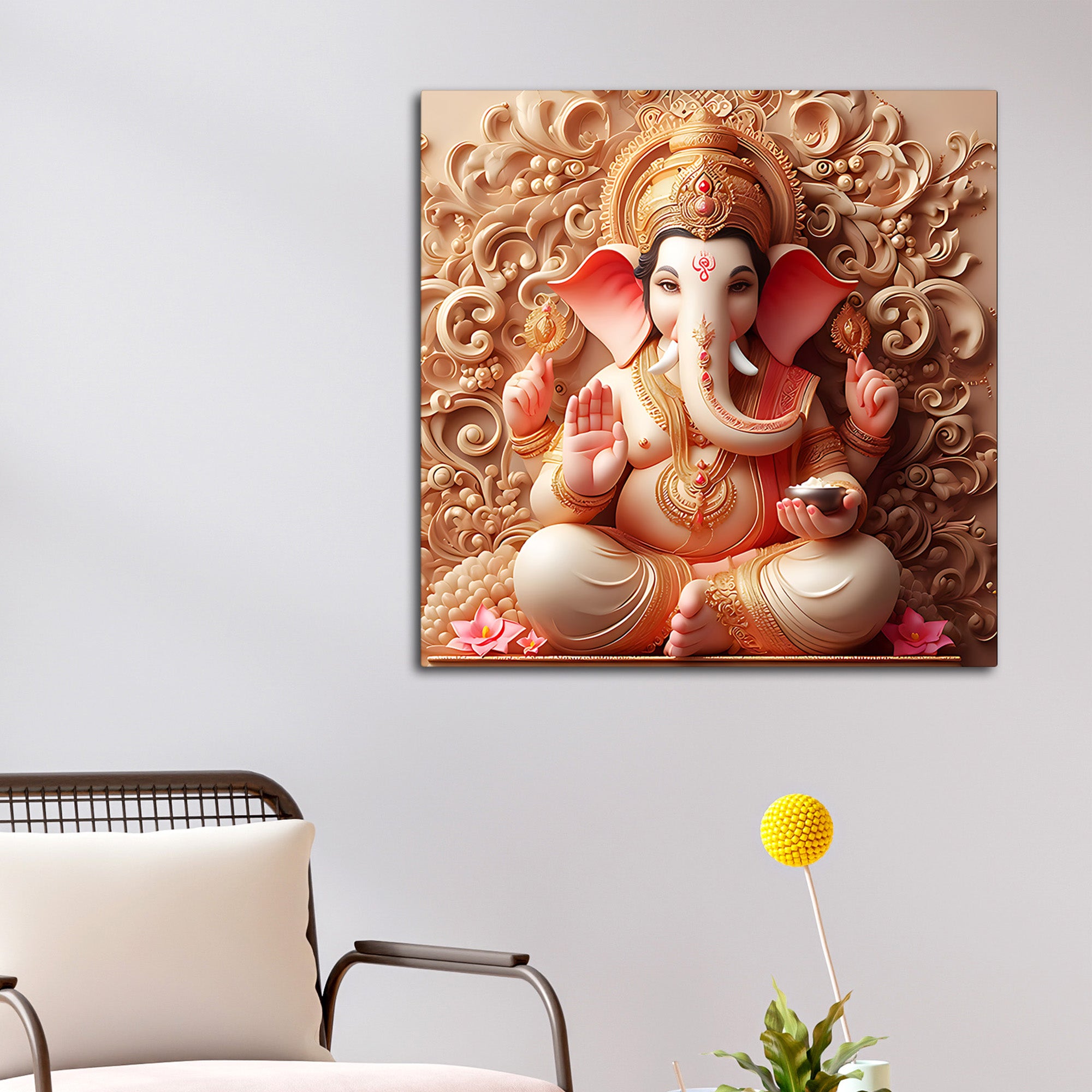 Spiritual Ganesha Wall Painting