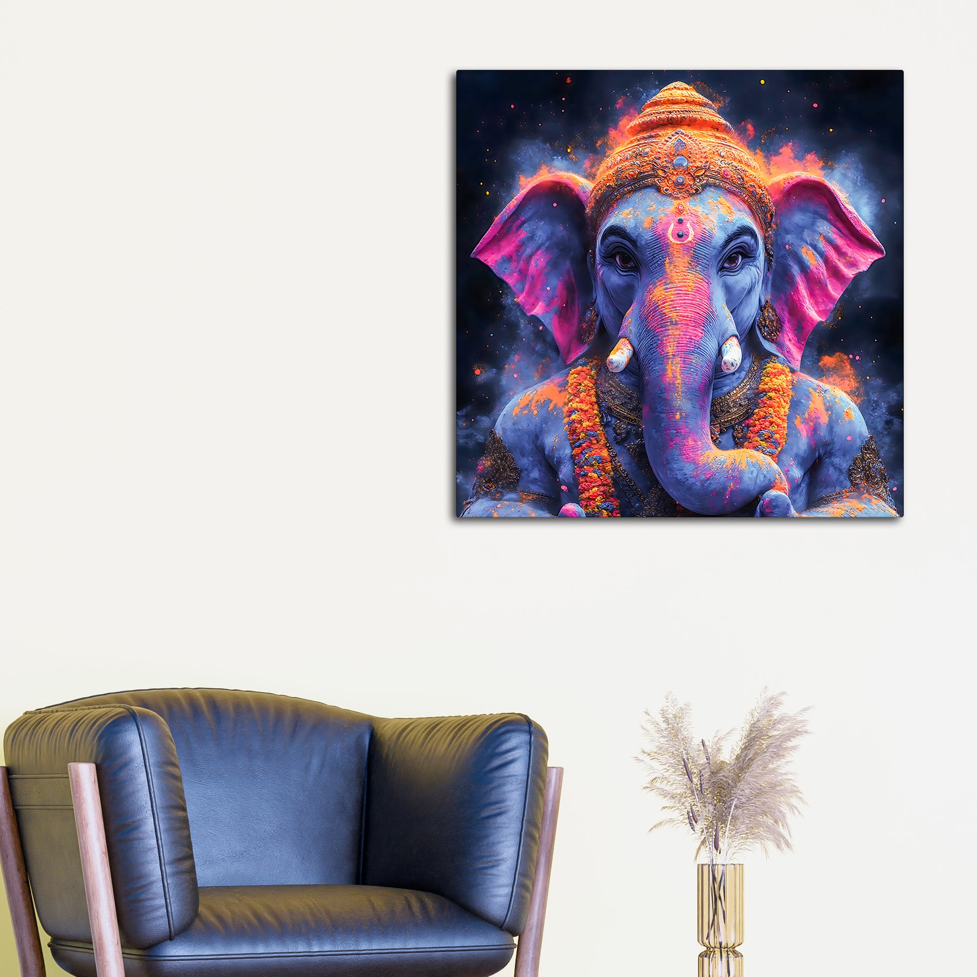 Spiritual Ganpati Bappa Wall Painting