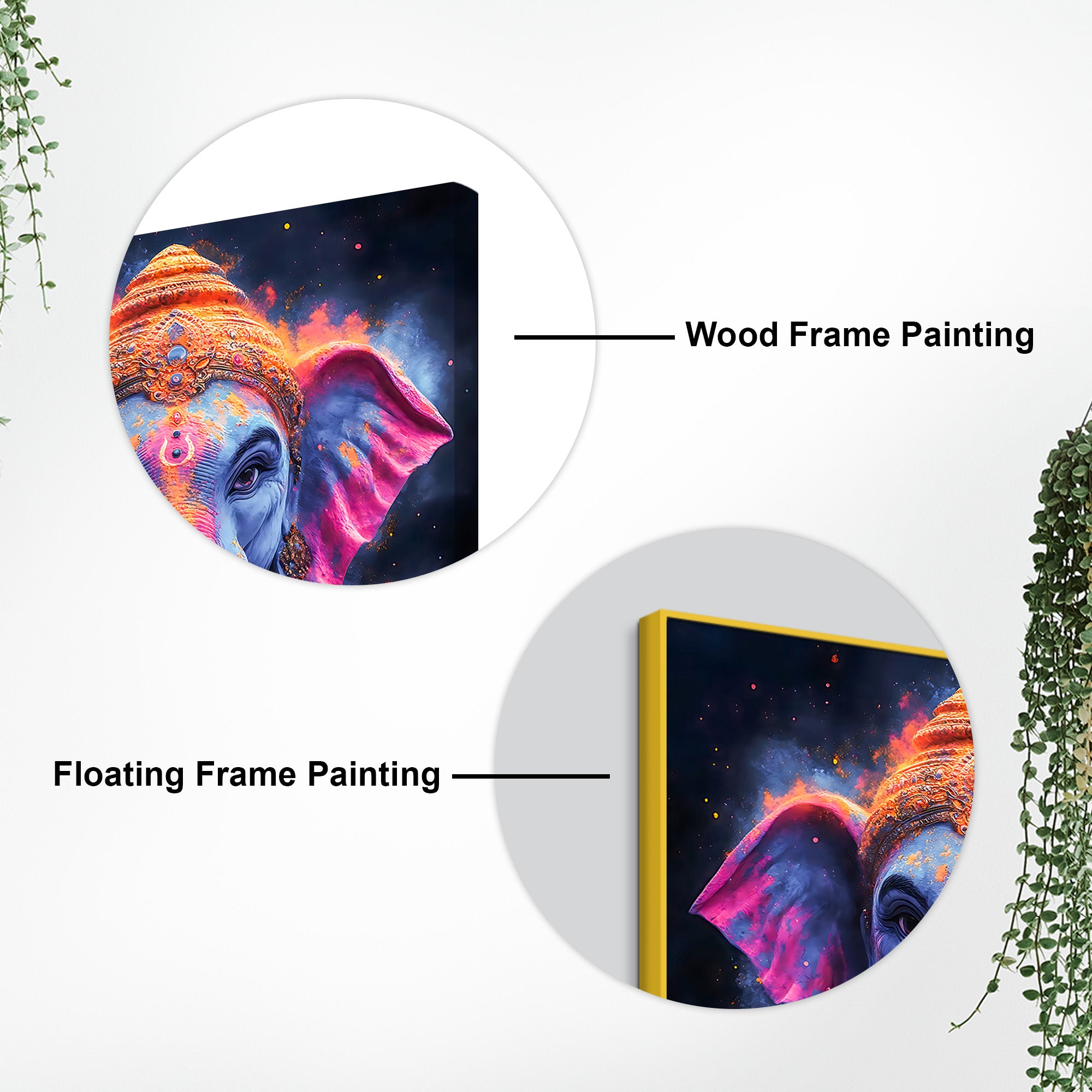 Spiritual Ganpati Bappa Wall Painting