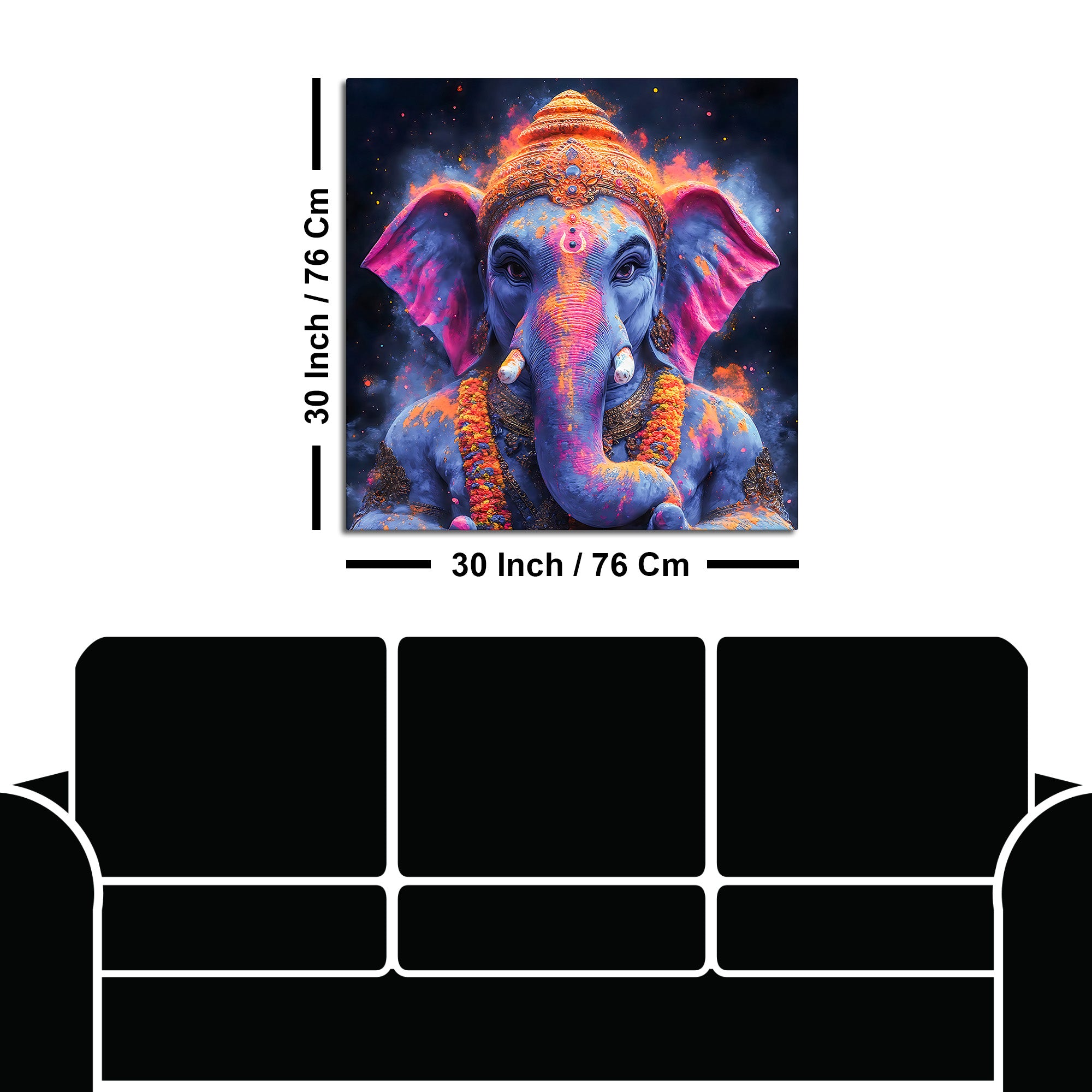 Spiritual Ganpati Bappa Wall Painting