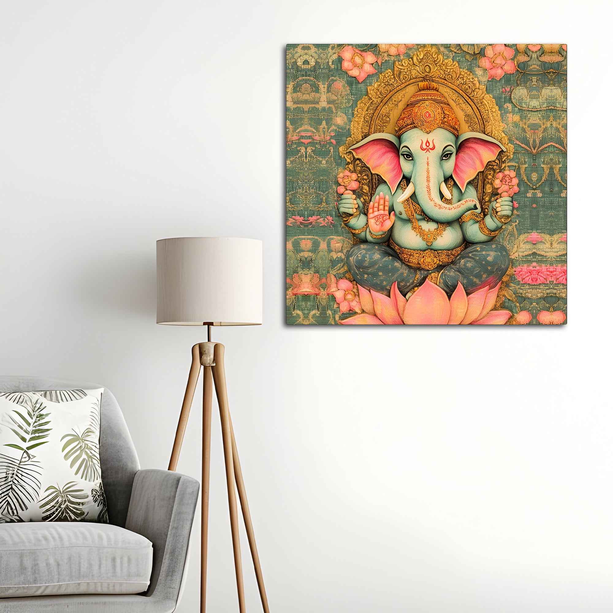 Spiritual Ganpati Wall Painting
