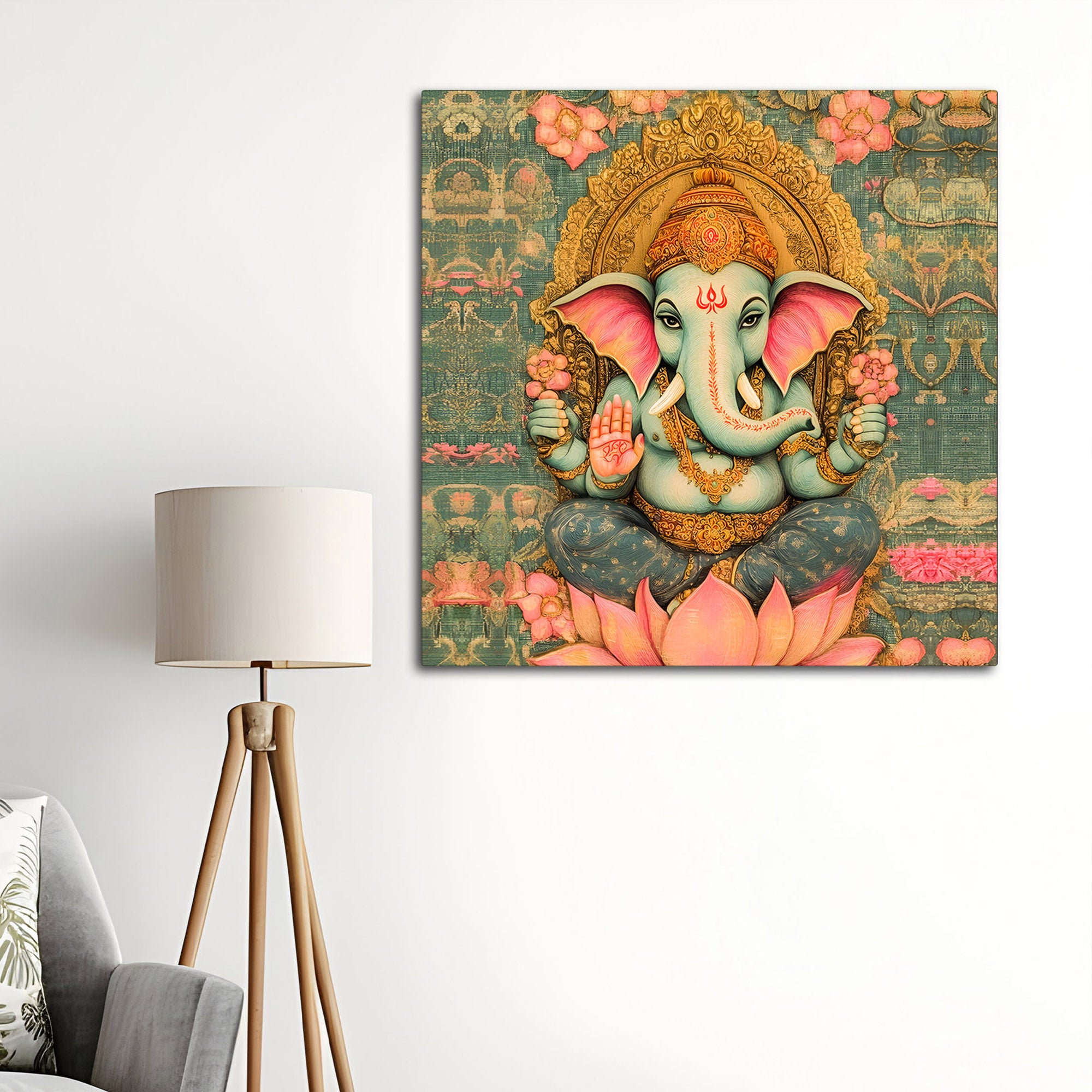 Spiritual Ganpati Wall Painting