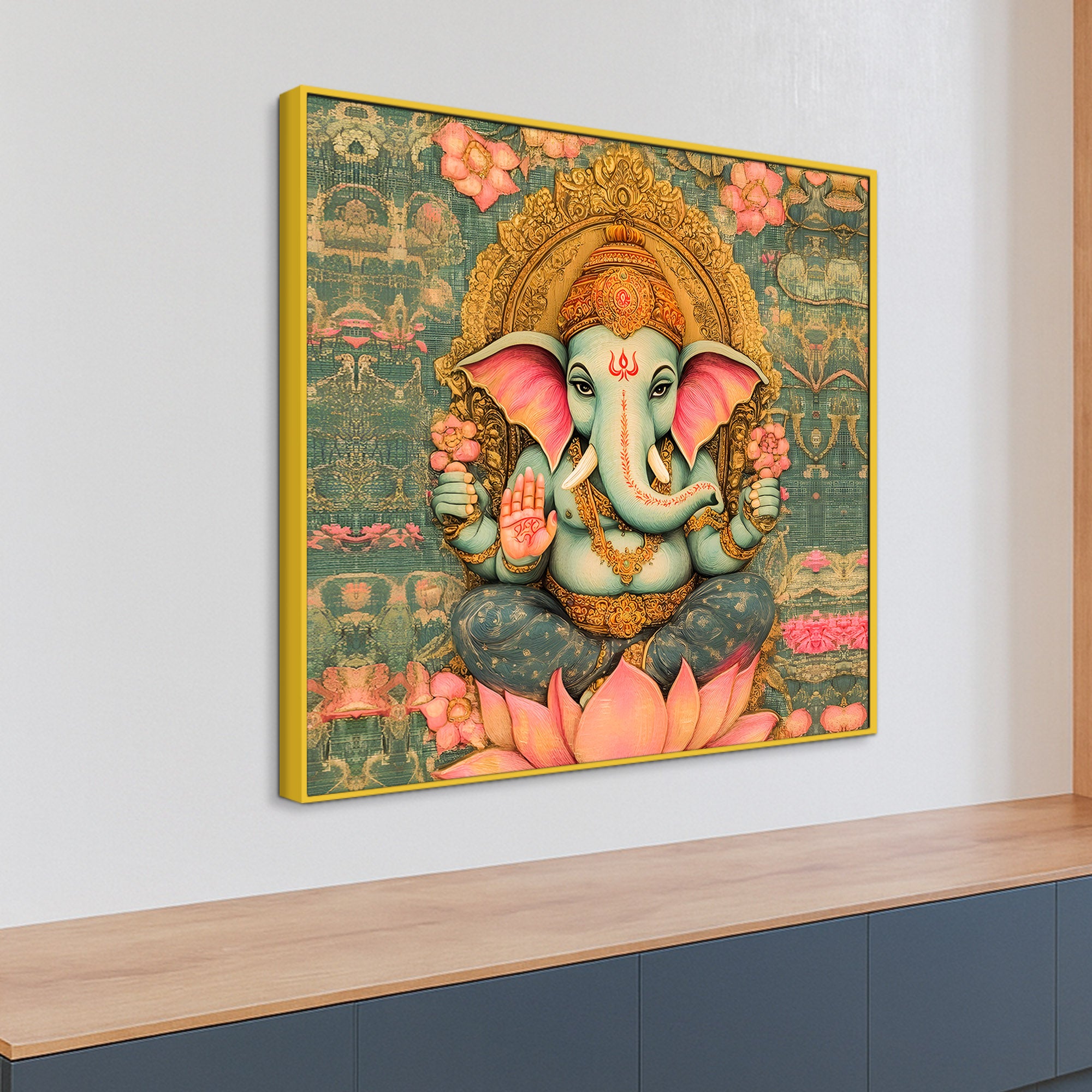 Spiritual Ganpati Wall Painting