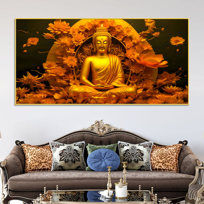 spiritual-glow-gautam-buddha-canvas-painting-for-home-office