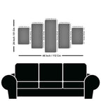 Spiritual God Buddha Wall Painting Five Pieces