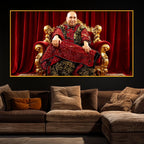 Spiritual Guru Floating Frame Crystal Wall Painting