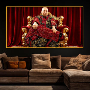 Spiritual Guru Floating Frame Crystal Wall Painting