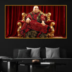 Spiritual Guru Floating Frame Crystal Wall Painting