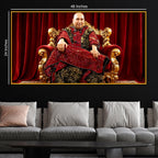 Spiritual Guru Floating Frame Crystal Wall Painting