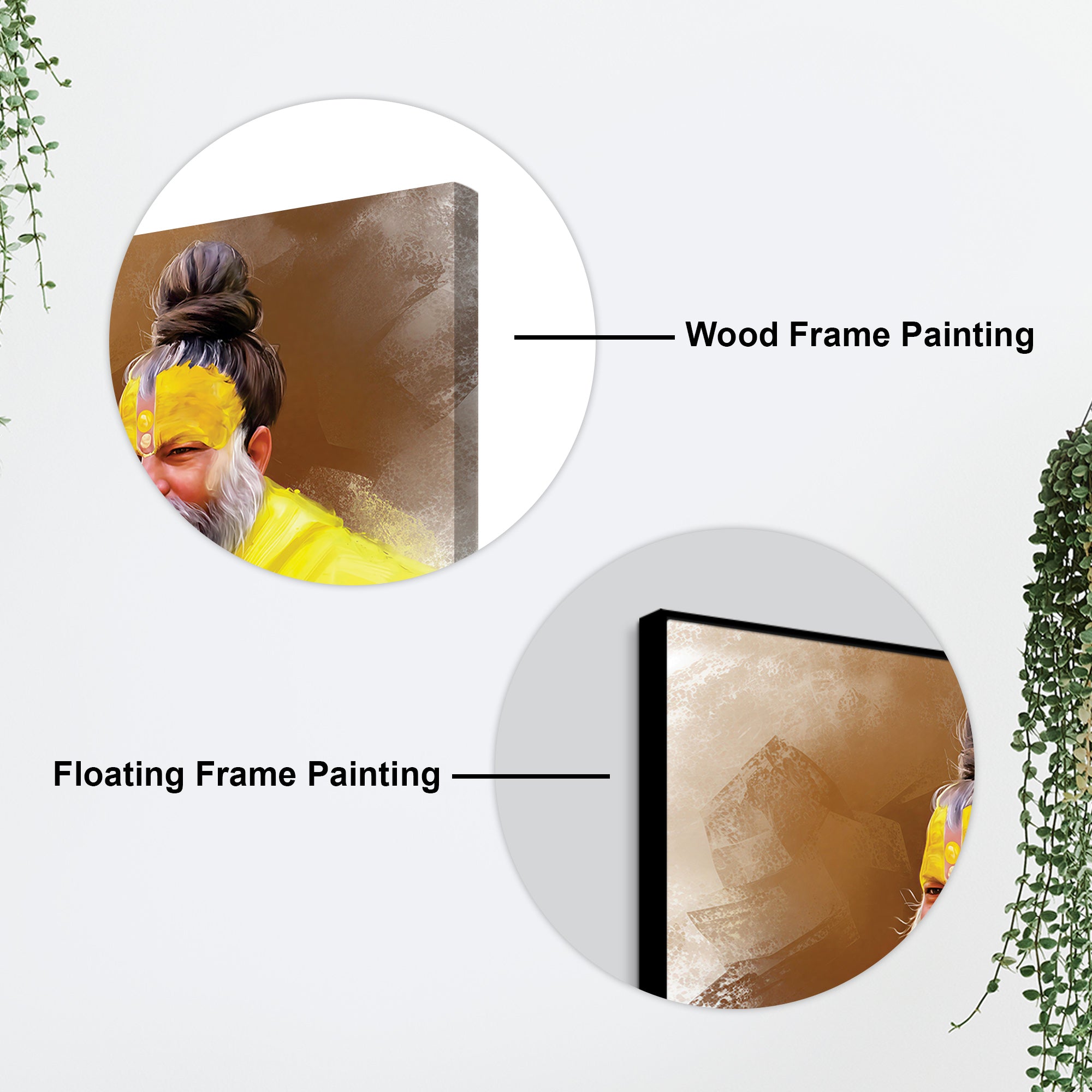 Spiritual Guru Premanand Ji Maharaj Canvas Painting | Peaceful Wall Décor