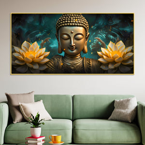 Spiritual Home Decor Buddha Wall Painting