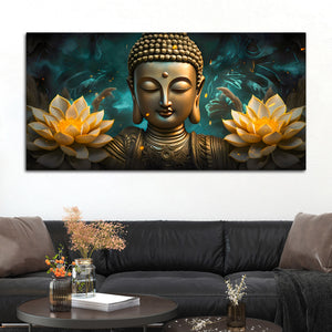 Spiritual Home Decor Buddha Wall Painting
