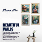 Spiritual Indian Wall Art Frame Set of 4