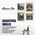 Spiritual Indian Wall Art Frame Set of 4