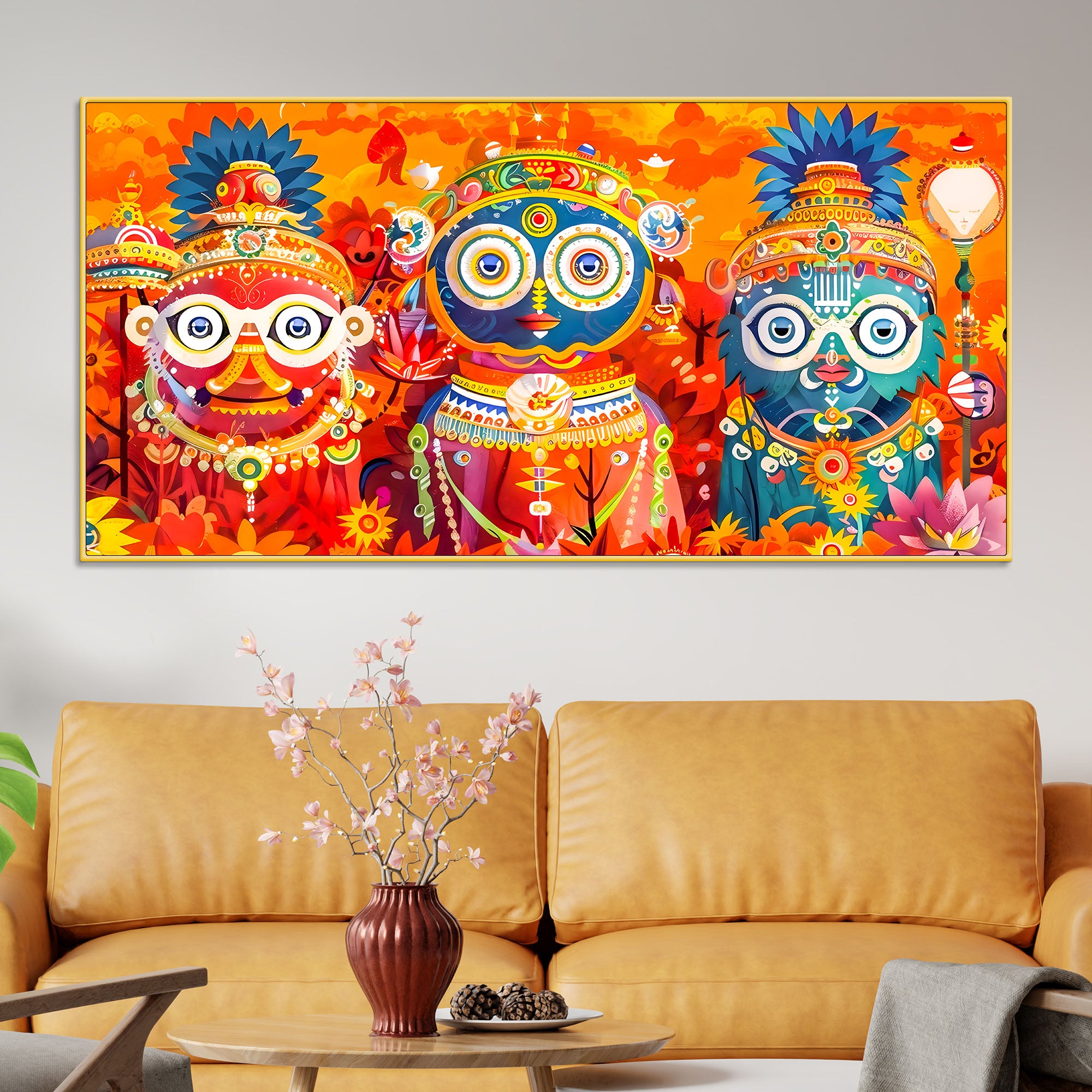 Spiritual Jagannath Ji Wall Art Painting for Home Décor