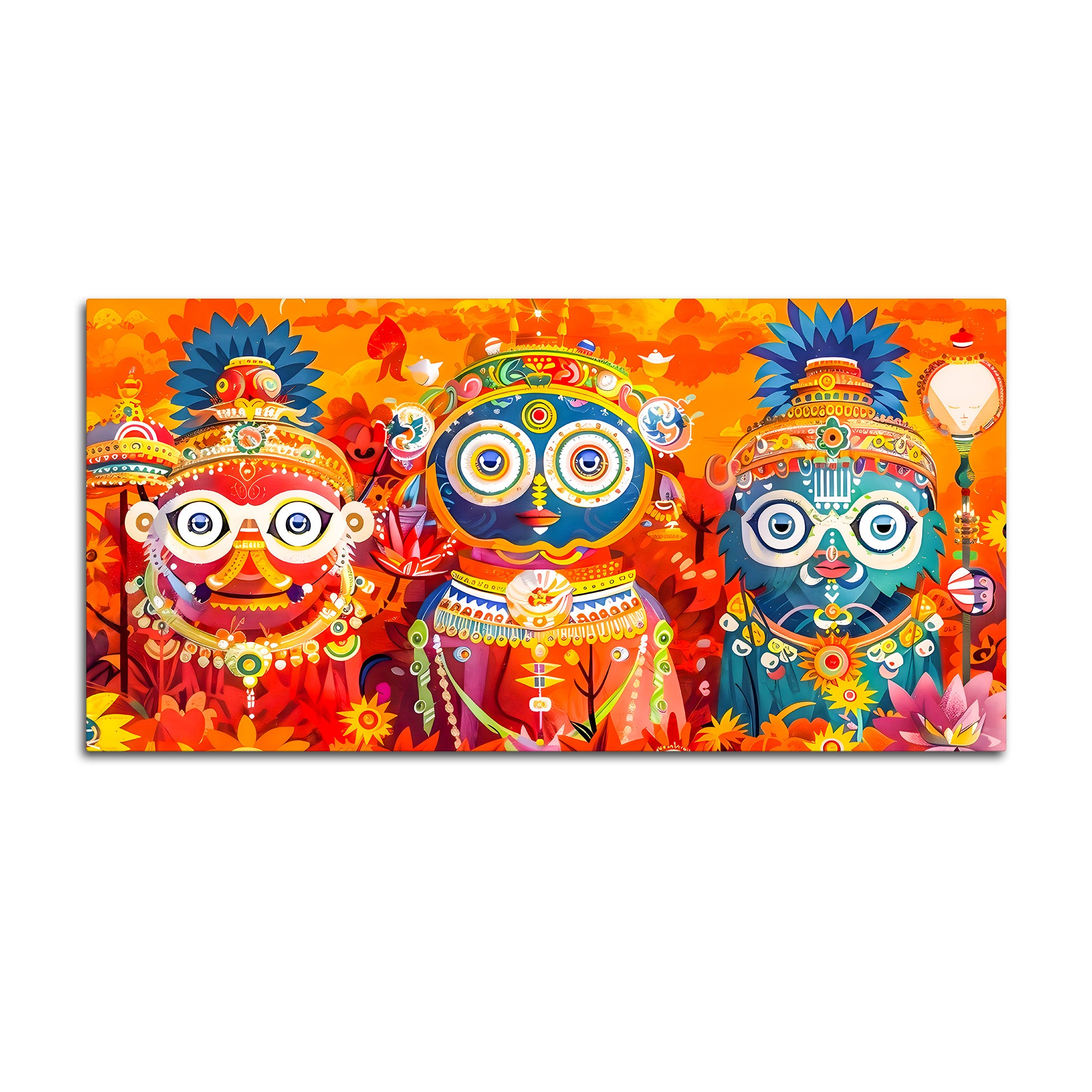 Spiritual Jagannath Ji Wall Art Painting for Home Décor