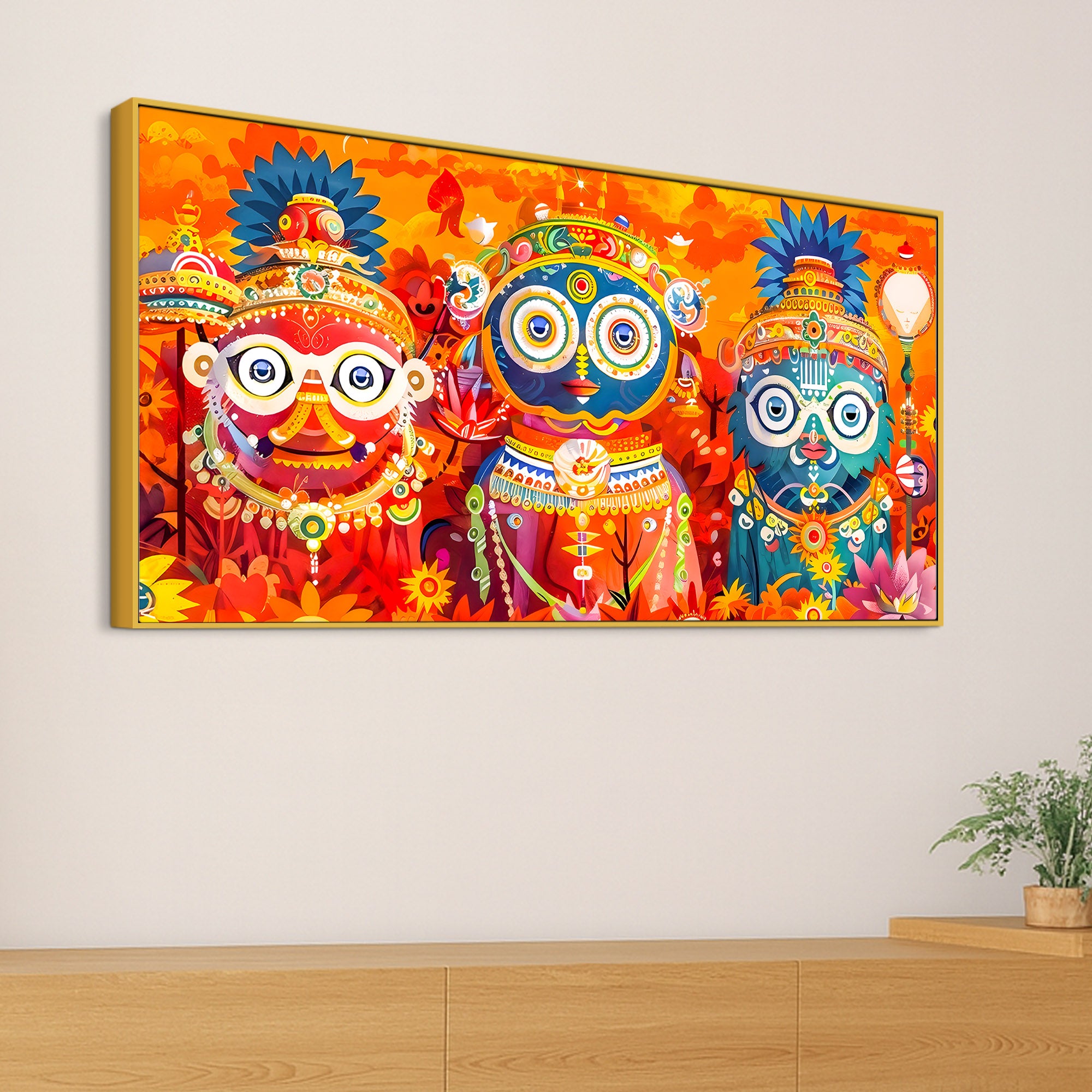 Spiritual Jagannath Ji Wall Art Painting for Home Décor