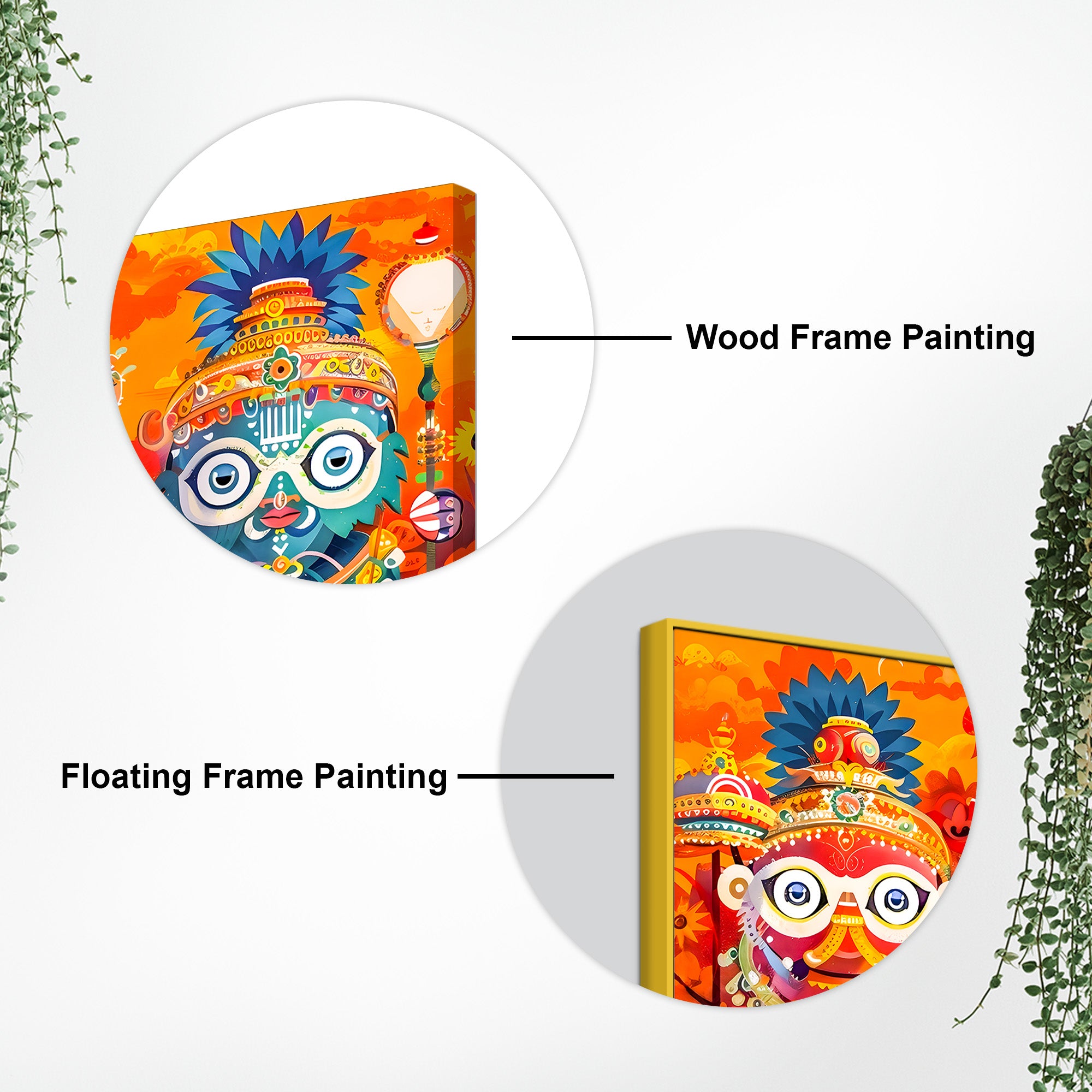 Spiritual Jagannath Ji Wall Art Painting for Home Décor