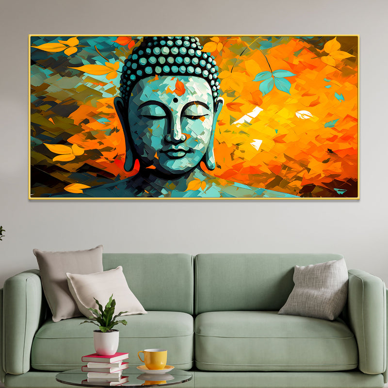 Spiritual Lord Buddha Canvas Painting for Calm Living Spaces